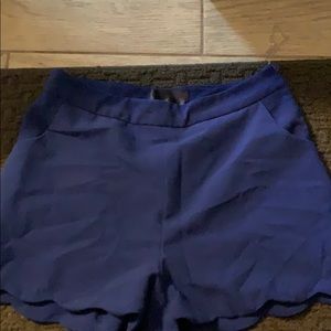 Blue scallops shorts